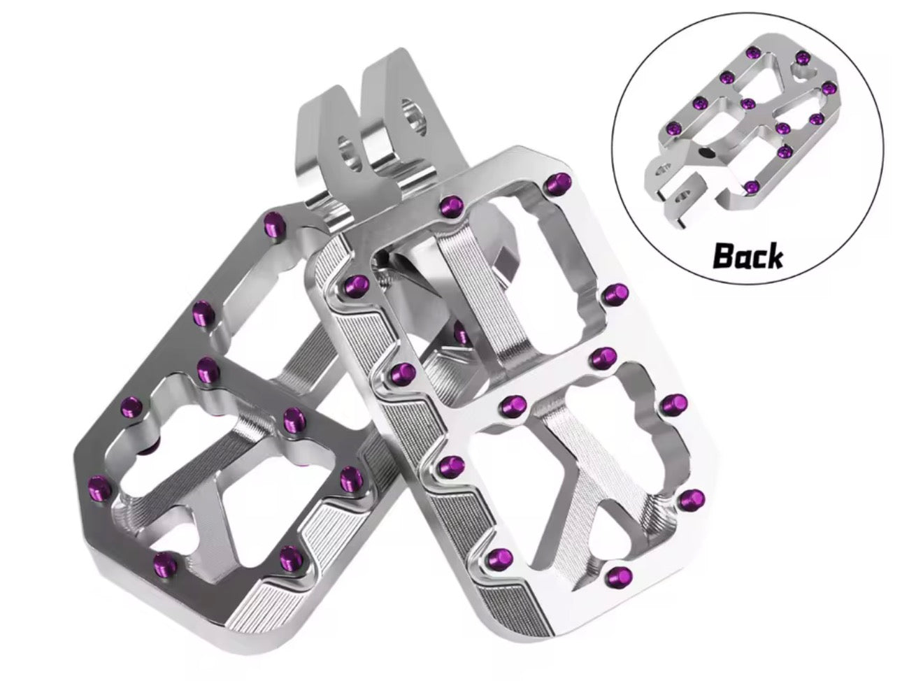 Silver E-moto Pegs