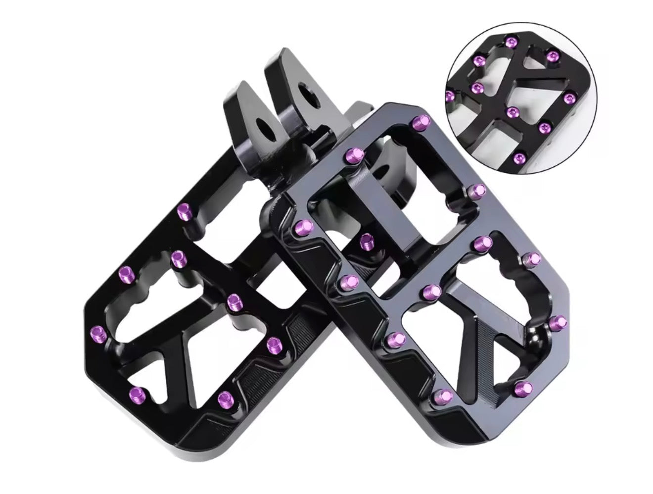Black E-moto Pegs