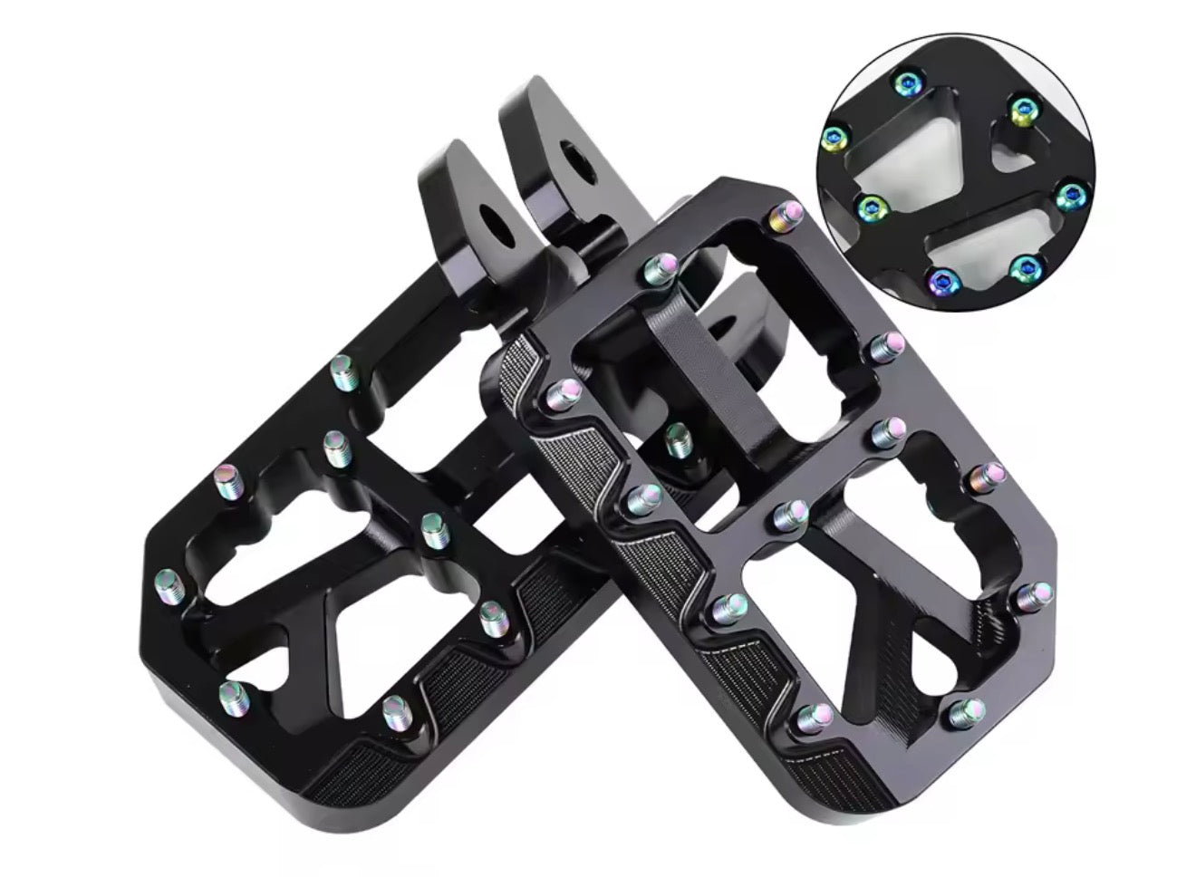 Black E-moto Pegs