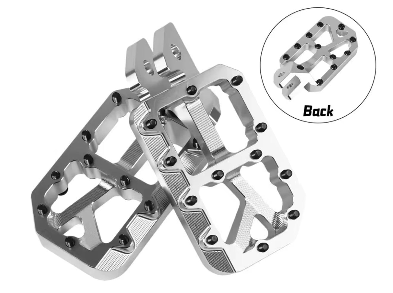 Silver E-moto Pegs