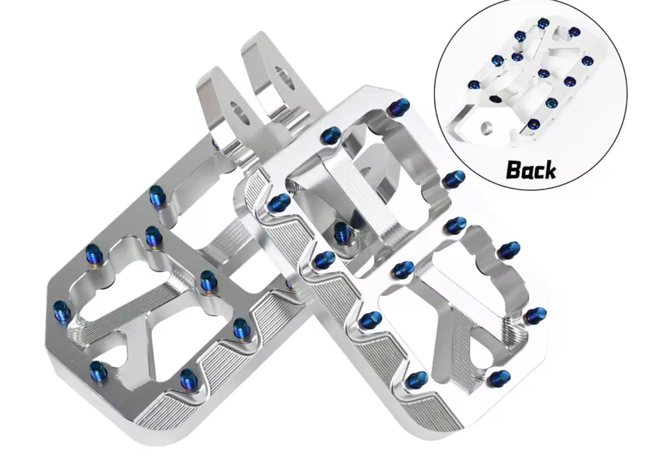 Silver E-moto Pegs