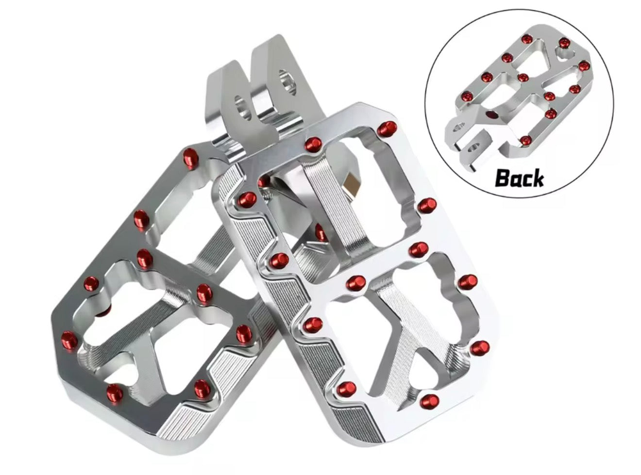 Silver E-moto Pegs