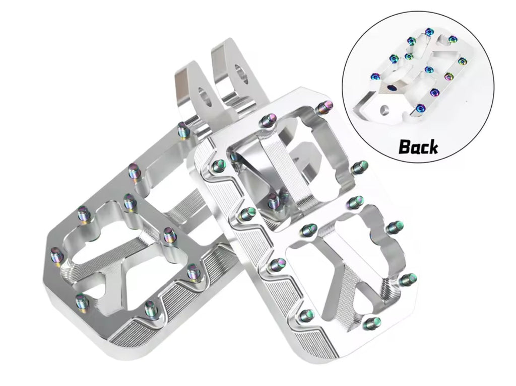 Silver E-moto Pegs